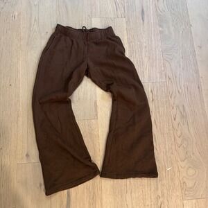 Wild‎ Fable Brown Flare Leggings XS Women's High Waist Drawstring Casual
